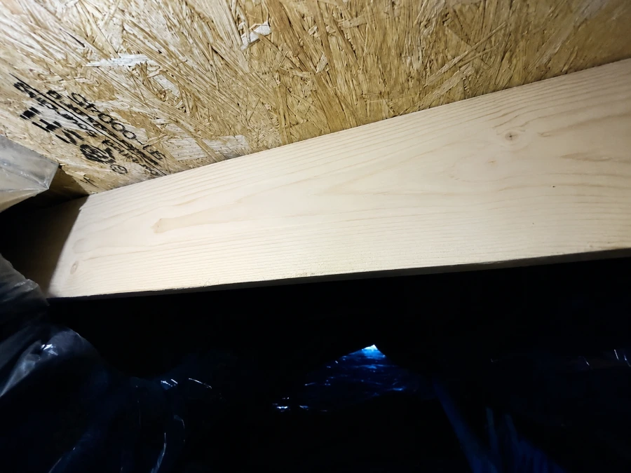 Same crawl space after completed mold remediation