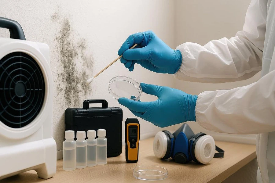 Mycotoxin testing samples packaged for shipment to an independent lab