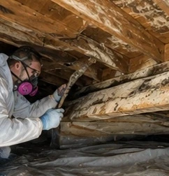 Crawl space mold removal in a Clarksville home