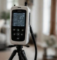 Indoor air quality testing in a Clarksville property