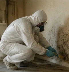 Mold remediation containment and removal in Clarksville