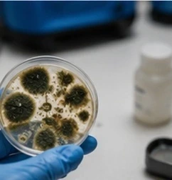 Mold testing sample collection in Clarksville